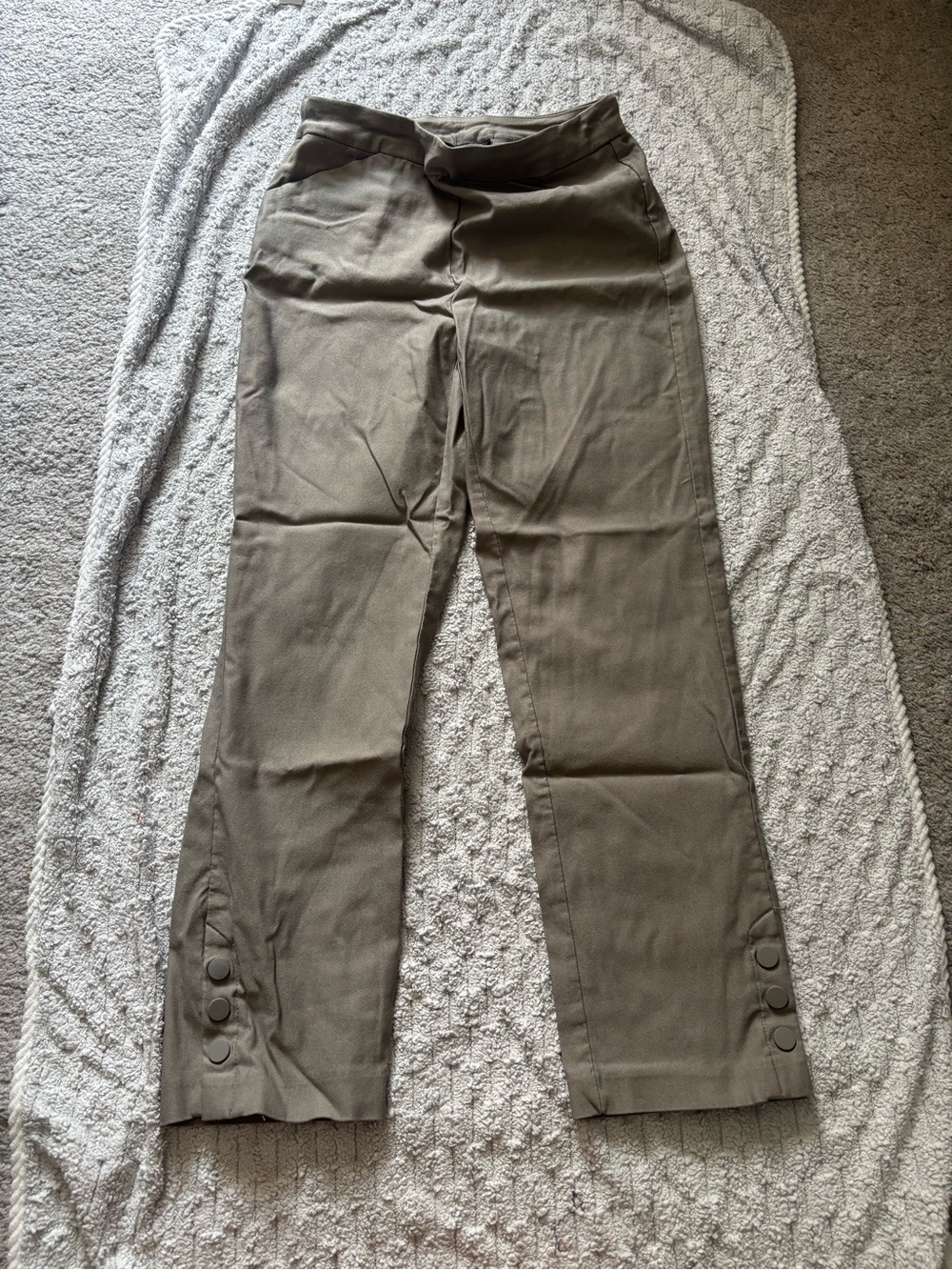 Tribal Wide Leg Pants in Olive Brown